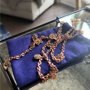 Tory Burch Rose Gold Necklace